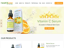 Tablet Screenshot of healthy-wiser.com